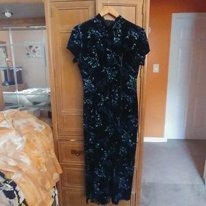 Velour SEXY FITTED dress WOW